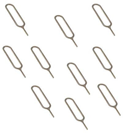10 Pezzi Universal SIM Card Removal Pin - Ago e Vassoio Removal Tool Ejector per Tutti i Modelli - Robusto e Pratico