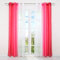 HongYa 2er-Pack Farbverlauf Gardinen Transparenter Voile Vorhänge Schals mit Ösen H/B 225/140 cm Rot
