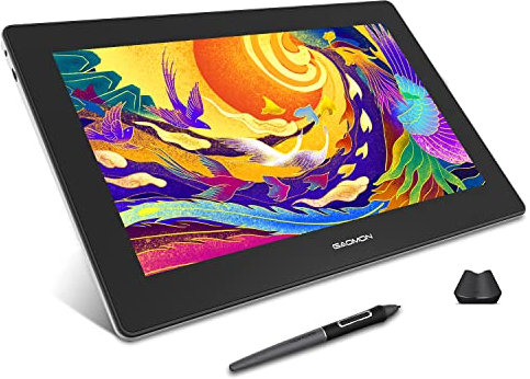 GAOMON PD1620 - Tableta Gráfica de 15,6 con Pantalla IPS Antideslumbrante de 3840 x 2160/4K, para Dibujo y Diseño Gráfico