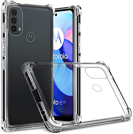 Totill Compatible For Motorola Moto E20 and E30 Case, 4G Crystal Clear Phone cover