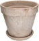 KOTARBAU® Pot de fleurs, en terre cuite, moka, diamètre : 31 cm, pour l'intérieur et le jardin