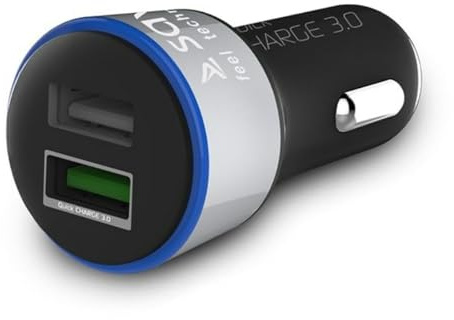 Carga-Cargador Rápida para Coche SAVIO SAVIO SA-06 / B 3.0A, 2 x USB