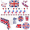 Union Jack Party Supplies Coronation Decorations & Tableware Set King Charles III: Union Jack Bunting, Flag, Balloons, Paper Plates, Cups, Bowls, Table Cloth, Washable Reusable Cutlery