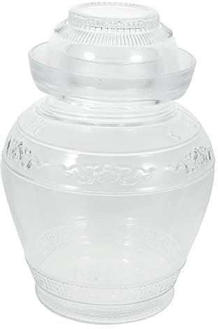 UPKOCH Tarro Para Encurtidos Recipiente De Vidrio Para Sellar Gran Capacidad Sellado Para Almacenamiento De Alimentos Cocina o Despensa