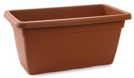 PlasticForte Maceta de jardín de Terracota de 80 cm - Mejora tu Oasis al Aire Libre con Elegancia Atemporal