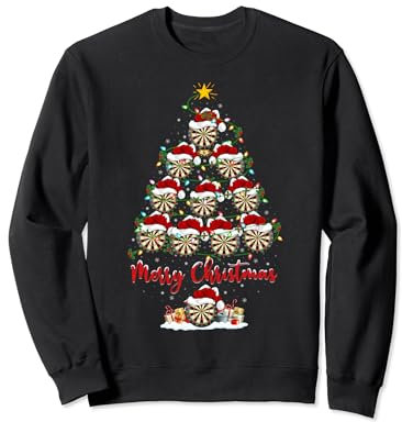 Darts Weihnachtsbaum Lichter Lustige Darts Xmas Sweatshirt