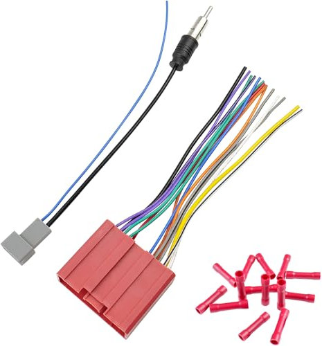 jayubien Jayubien Wiring Harness for Mazda Radio Wire Harness Antenna Adapter Kit, Compatible with Mazda 2/3/4/5/6/CX-5/CX-7/CX-9 Protege Miata MPV Tribute 24Pin Stereo Connector Plug