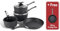 Scoville XTRA 4+1 Piece Cookware Set, Non Stick Pans Set, Neverstick Coated, 16cm Milk Pan, 18/20cm Saucepans with Lids, 20/24cm Frying Pans, Suitable for All Hobs, Aluminium, Black [Amazon Exclusive]