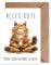 WBdesignz Geburtstagskarte mit Umschlag - Yoga Geburtstag Katze und Maus Alles Gute immer schon enspannt bleiben Lustige Glückwunschkarte (DIN A6)
