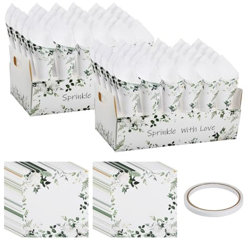 Granvoo Coriandoli coni per matrimonio, 60 pezzi, vintage, coni con coriandoli, coriandoli per matrimoni, decorazioni per compleanni, feste, cioccolatini, caramelle