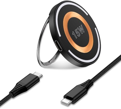 Magnetic Wireless Charger MagSafe Charger for iPhone 15 Pro Max/15 Pro/15 Plus/15/14/13/12 Series, Fast Wireless Phone Charger Wireless Charging Pad for Google Pixel 8/7 Pro, Samsung S24/S23/S22/S21