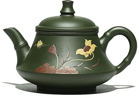 Chinesische Teekanne Lotus Duft Yuli Lila Sand Topf Roherz Grüner Schlamm Bambus Teekanne Kung Fu Tee Set Zisha Teekanne Handgefertigtes Teeset