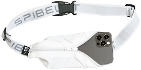 SPIbelt Laufgürtel mit großer Tasche für Damen und Herren, Lauf-Bauchtasche, Halter für Handy, Laufgürtel ohne Hüpfen, dehnbar, verstellbar, X-Large