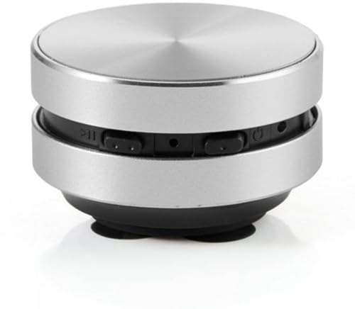 Giilayky Portable Compatible Bone Conduction Speaker Stereo Sound Bluetooth Speaker Easy Install Easy to Use (Silver)