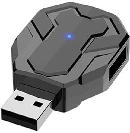 Kivvlbzeq M1-Mini Keyboard & Mouse Converter V 5.2 Gaming Mouse & Keyboard Adapter Converter Automatic Pressing