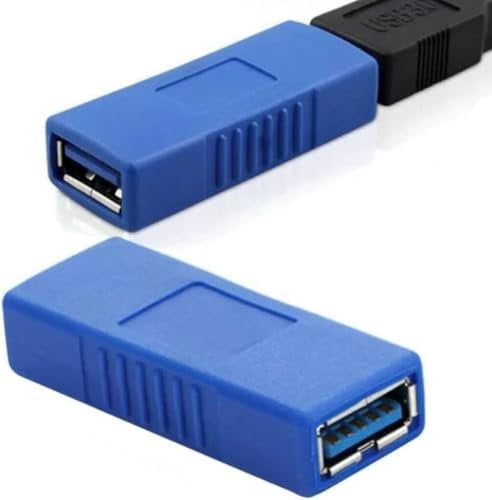 USB 3.0 a Female to Female Converter Adapter, USB3.0 Expansion Adapter Connector Joiner Coupler Cable, Extend Connect your USB Cables with Ease, Connecting Two USB Male Ends Cord, Extension Connector
