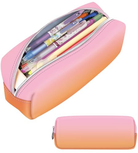 FINPAC Federmäppchen Mäppchen - Große Kapazität Federtasche Stiftetasche Schlamperbox Bleistiftbeutel Schulmäppchen für Schule Büro, Sunset Ombre