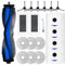 Fixbetter Kit d'accessoires pour Ecovacs Deebot N30 PRO OMNI / N30 PRO / N30 OMNI aspirateur robot, 1 brosse à rouleau, 2 filtres, 6 lingettes, 4 sacs à poussière, 6 brosses latérales de rechange pour