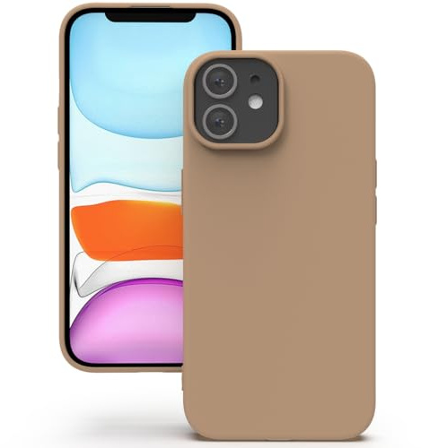 YATWIN Hülle für iPhone 11, Silikon Handyhülle mit Futter, 1mm Kamera und Displayschutz, Dünn & Leicht, Anti Kratzer Case, Milchtee