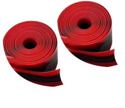 Advokingtap Paquete de 2 tiras de protección para neumáticos de bicicleta para ruedas 700C 26 29 pulgadas, antipinchazos (23 mm x 1.0 mm x 2100 rojo)