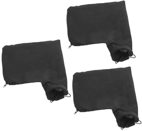 HEMOTON 3 Stück Staubbeutel Sägestaubsammler für Tischkreissäge Sägemehl-Auffangbeutel Tasche für Sägen Sammelbeutel Staubfänger Tasche mit Reißverschluss Stoff Black
