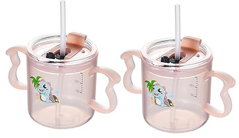 Kisangel 2 Piezas Aprendizaje Antiderrame Bebés Asa Vaso de Hidratación y Uso