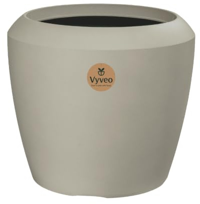 Vyveo - Blumentopf Liora - 44x40 - Beige - Blumentopf für den Innen- und Außeneinsatz - Übertopf - Pflanztopf - Pflanzgefäß