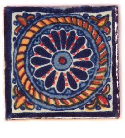 Tumia LAC Mexikanischen Handgemachten Talavera, 5cm Fliesen - Eine Packung von 10