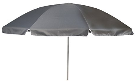 Bo-Camp Abris de camping Parasol de plage gris Ø165cm Grey