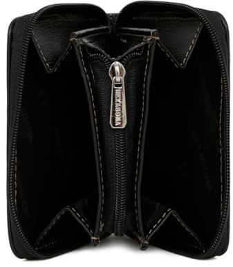 Hexagona - Porte-Monnaie - Compatible Cartes de crédit - pour Homme - Collection Félin - Noir - en Cuir