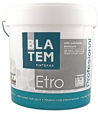 ETRO PINTURA PLASTICA BLANCO MATE 15 L.
