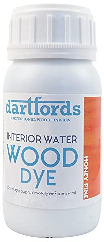 Honey Pine Interior Water Based Wood Dye 230ml Bottle