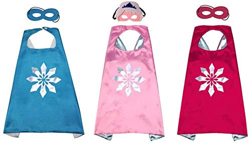 Kinder Umhang Maske,Kinder Partei Verkleiden Sich Kinder die Mantel Jungen und Madchen Superheld Cosplay Kostüme für Halloween Weihnachten Geburtstag Bühnenaufführungen Thema Party Carnival