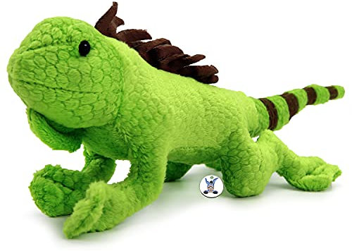 Leguan Kuscheltier Echse Bartagame grün 36 cm Plüschtier LANZELOT - Kuscheltiere*biz