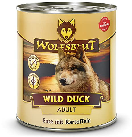 Wolfsblut - Wild Duck - 6 x 800 g - Ente - Nassfutter - Hundefutter - Getreidefrei