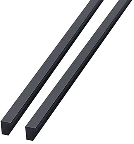 Manija grande en L perfil de aluminio de espacio grueso manija negra alargada de un metro manija de puerta de armario cajón manija de puerta de armario (1000mm)