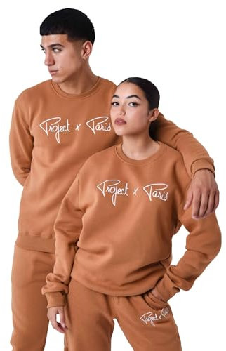 Sweat col Rond Signature Camel M