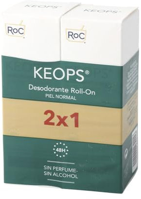 ROC KEOPS DEO Roll-on Normalleder, 2 x 30 ml.