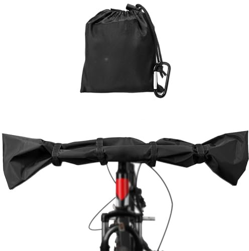 Besudo Lenkerschutzhülle Ebike Transportschutz - Lenkerschutz Schutzhülle Lenkerhaube Schutzhaube für Fahrrad Lenker - Fahrrad Abdeckung für Heckträger - Ebike Zubehör als Lenker Regenschutz -30-A
