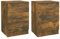 vidaXL 2X Nachttisch mit Schubladen Nachtschrank Nachtkonsole Nachtkommode Schlafzimmer Schrank Kommode Räuchereiche 38x35x56cm Holzwerkstoff