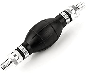 LST Kraftstoff Handpumpe Umfüllpumpe mit 12mm Schlauchanschluss, Förderpumpe für Benzin, Diesel, Öl, Wasser, Sechskantgewinde 22 mm, Einwegpumpe, Siphonpumpe für Kraftstoffsysteme