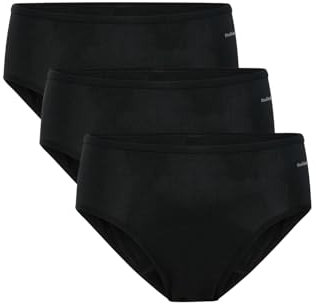 Modibodi period pants for women black bikini Bottoms - incontinence knickers - menstrual underwear heavy flow-12/M
