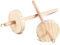 ISTOVO 2pcs DIY Tropfen Spindel Top Whorl Garn Spinner Hand Holzspindel + Metall DIY Tropfen Spindel für Garnherstellung Garnspindel für Anfänger Nähen