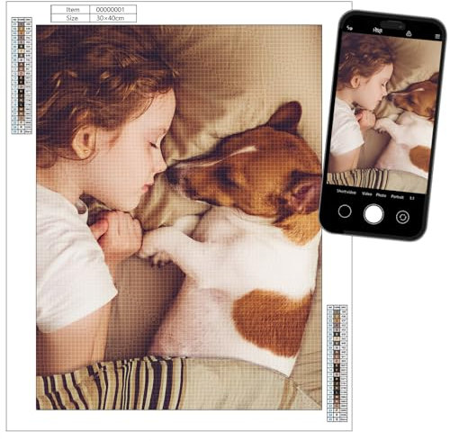 papasgix Diamond Painting Eigenes Foto Personalisiert Bilder, Custom Benutzerdefinierte Diamant Painting Diamant Full Bilder Home Decor