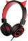 Simjar Demon Kids Headphones for Halloween/School, Wired Boys/Girls Foldable Headphones with Adjustable Headband, 3.5 MM Jack for Online Learning/Travel/Tablet/iPad/Computer