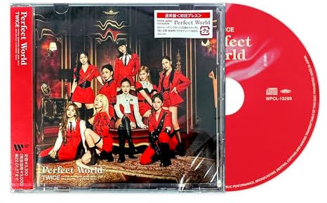 TWICE - Japanese Album [Perfect World] (Stanard Ver.) CD-R + Lyric Book + 1 Photo Card + 1 Hand Mirror + 5 Extra Photos