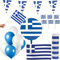 Griechenland Party Deko Set 74 TLG. Partyset Partydeko blau weiß
