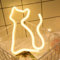 SUQ Buchstaben Lichter, LED Brief Beleuchtung, Alphabet Lampe, batteriebetrieben, beleuchtetes Schild mit Buchstaben, Nachtlichter Dekoration für Bar, Kneipe, Zuhause, Party, Hochzeit, Wand（cat）