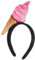 FRCOLOR Eistüte-Stirnband Mini-Essen-Hut Stirnband Essen Eistüte Mini-Hut Auf Stirnband Essen-Dress-Up-Eiscreme-Kopfbedeckung Kostümzubehör Für Erwachsene