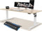 Airfish Höhenverstellbarer Schreibtisch 180x80cm mit USB-Buchse, Schreibtisch Höhenverstellbar Elektrisch mit Memory Funktion, 73-118cm,Beige
